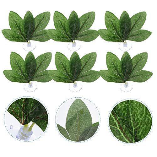 POPETPOP 10 Pcs Folhas De Paisagismo De Plantas Folhas Para Aquário Folhas De Terrário Melhor Escond