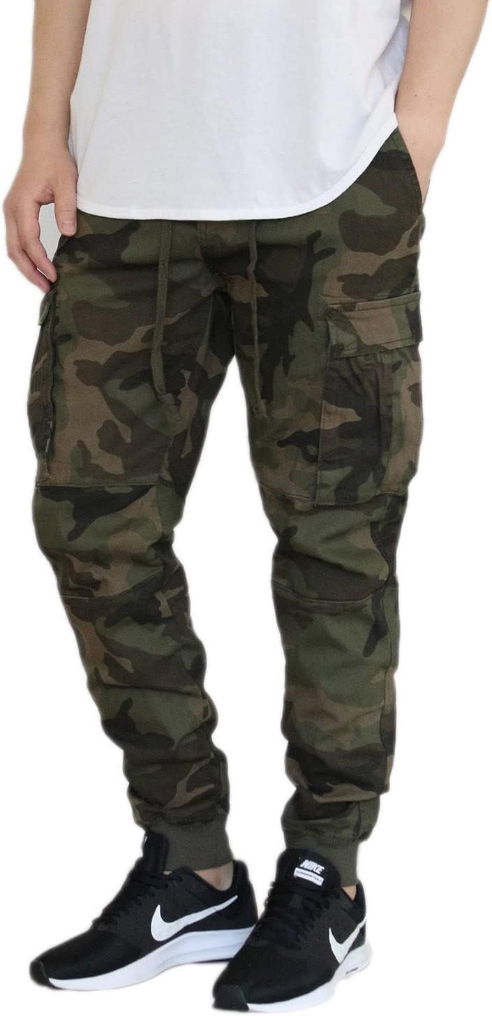 AIRNINE Men's Premium Twill Drop Crotch Jogger Pants S-5XL