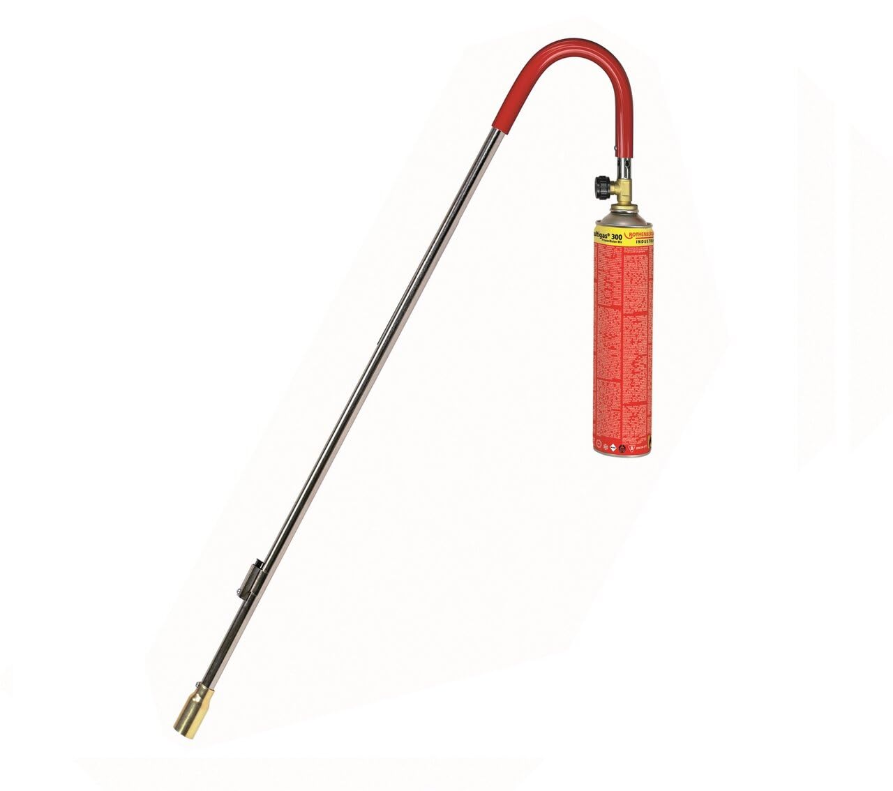 ROTHENBERGER Désherbeur industriel avec 1 cartouche de gaz de 600 ml pour le jardin comme désherbant | Température de la flamme 940 °C | Brûleur à gaz | Allumeur piézo | 1000000189