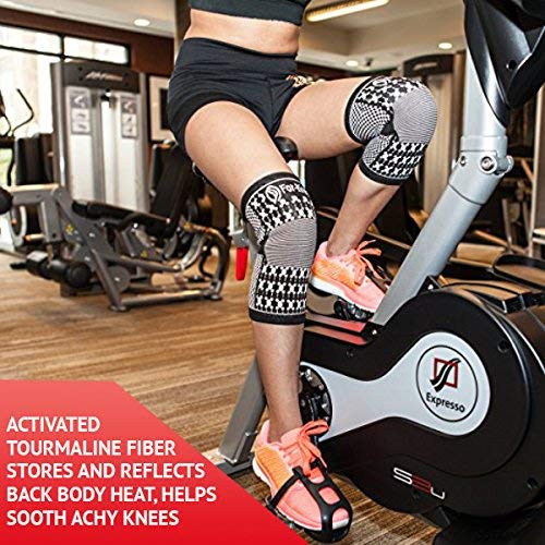 For-Knees Magnetic Knee Compression Sleeve Brace (Medium-13-16 Inches- Thigh) Measure Knee Before Ordering|See Chart For Size Info #TOP7