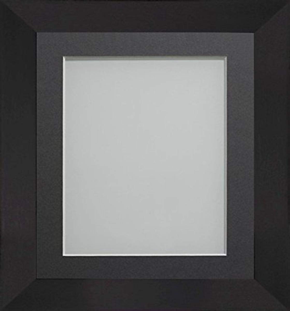 Frame Company Carlton Range A1 (33.1x23.4-Inch) Black Picture Photo Frame with Grey Mount For Image Size A2 (23.4x16.5-Inch),