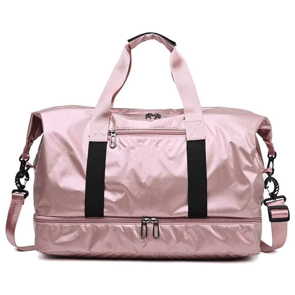 Travel Duffel Bag Sports Tote Gym Bag Shoulder Weekender Overnight Bag with Shoes Compartment Weekender Overnight Bag