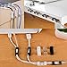 Pack of 60 Adhesive Cable Clips with 3M Strong Self-Adhesive Pads,No Tools Required | Organize Cords and Wires for a Clean, Beautiful Home or Office