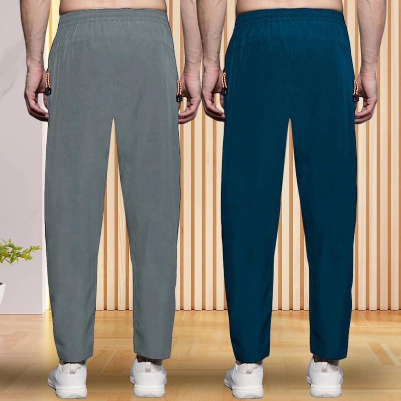 Image of Pinkmint Combo Track Pant for Men Soild with Pocket Active Wear ll Gym Wear (Pack of 2)