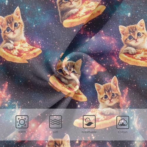 Girls Underwear Soft Cotton Cats Pizza Kids Panties in Sizes 2/3t, 4t, 5t, 6 and 83