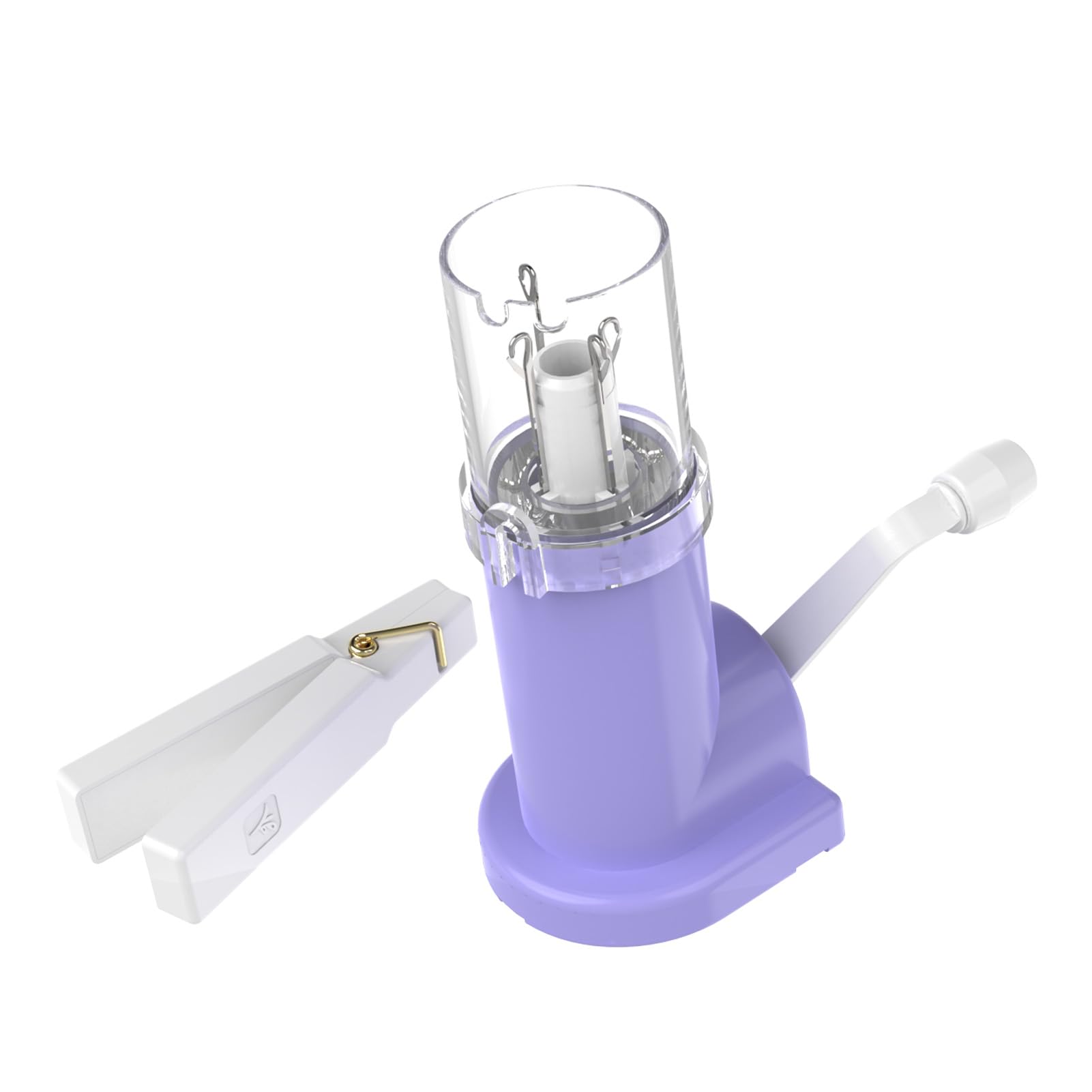 BEN YEDD 2025 New Rope Knitting Mill Mid End Braiding Machine Ceiling Style Double Guide Mouth Groove Upgraded Weaving Artifact Yarn Rope DIY Tool?Purple and White?