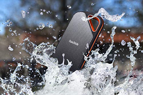 SanDisk Extreme PRO SSD Portatile 1 TB, Velocità di Lettura fino a 1050 MB/s, USB-C, Resistente e Impermeabile