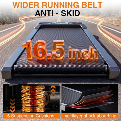 Image of Walking with Incline Pad and Handle Bar, 2.5HP Low Noise Treadmill, 270lbs | Remote Control, 3 in 1 Mini Walking Machine, Walking with Incline Mat for Home, Treadmill with Handle Bar, 270lbs Capacity