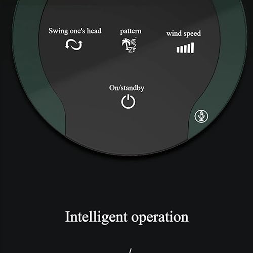 Miniatura 6 de Ventilador de torre con control remoto, ventilador inteligente para dormitorio con oscilación de 105°, ventilador sin aspas con opciones de 6