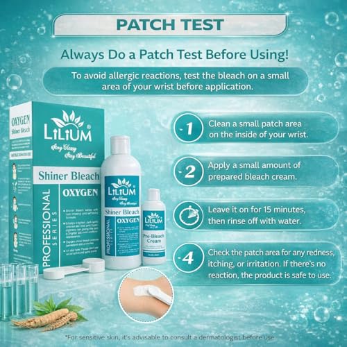 Image of Lilium Oxygen Shiner Bleach 580g | Enhance Skin Radiance | Safe & Effective | Helps to Lighten Dark Spots | Advanced Tan Removal Formula | Aloevera Extract | For All Skin Types | Salon, Spa, Home & Professional Use