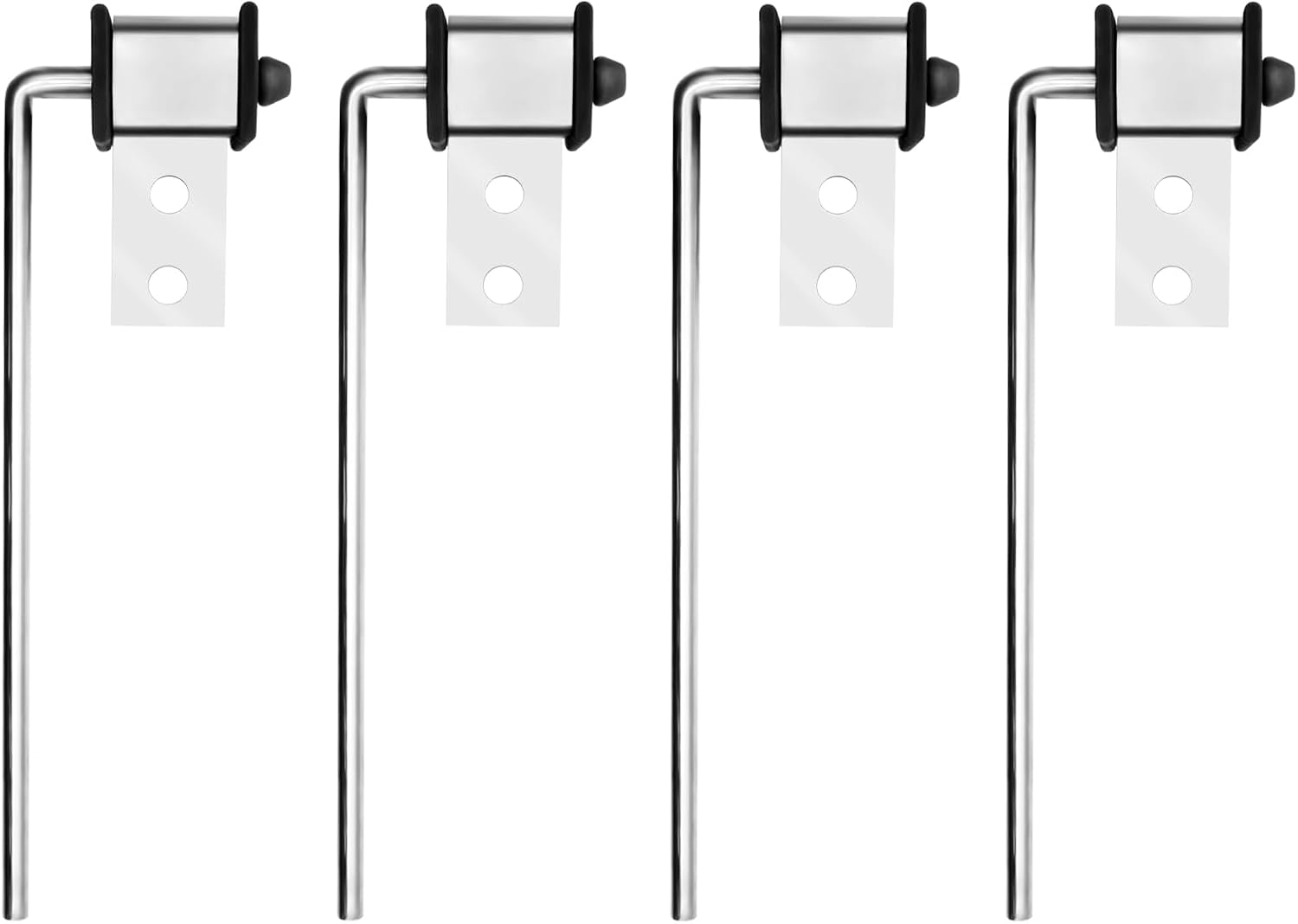 4 Pack Heavy Duty Universal Exhaust Hangers - Flexible Swivel Tailpipe & Muffler Brackets for 2 1/4" Tubes (4 Pack)