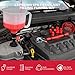 22-Piece No-Spill Coolant Filling Funnel Kit and Siphon Hose Pump, Radiator Coolant Filling Spill-Proof Funnel Kit with Adapters, Extensions, PVC Hose, Engine Oil Funnels, Towel for Universal Vehicle