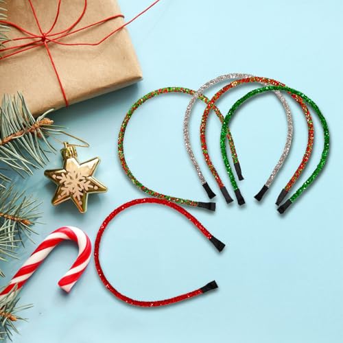 Christmas Headband, 5 Pieces Christmas Headband, Christmas Headpiece, Christmas Headband Adults, Christmas Headpiece Adults, Christmas Gifts for Children and Adults