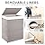 OIAHOMY Laundry Hamper with Lid, 23.8 Gal (90L) Wicker Hamper with Removable Liner Bags, Handwoven Clothes Basket with Handles, Foldable Woven Paper Rope Basket for Laundry Room, Bedroom-Grey