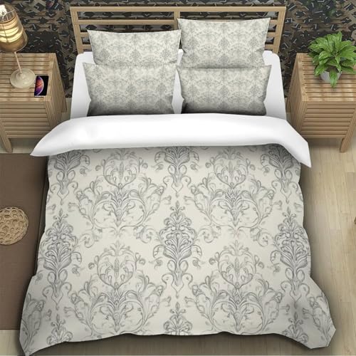 Parure de lit Damas housse de couette microfiche 140x200 single - 5