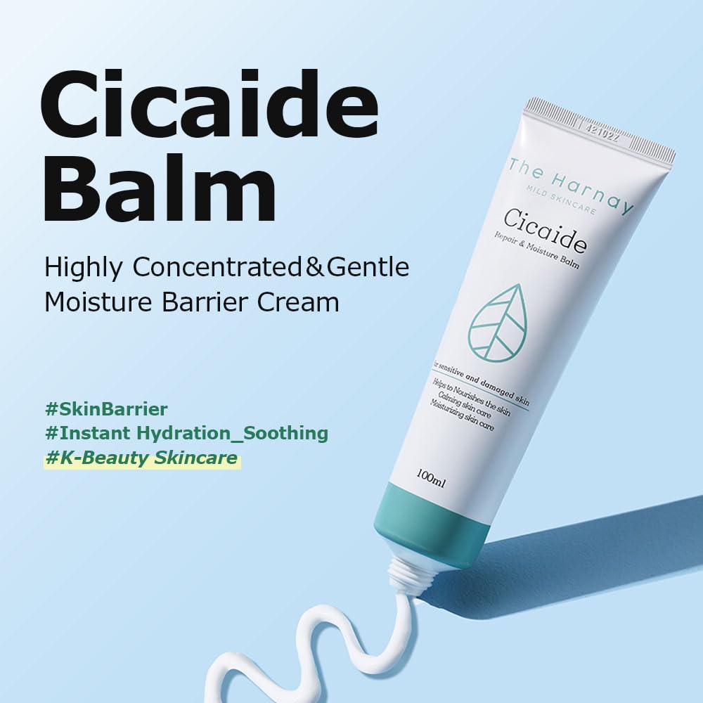 Cicaide Balm 3.53 oz | Korean Face Moisturizer for Sensitive & Dry Skin | Soothing & Hydrating Facial Cream with Cica, Madecassoside, Tea Tree, Ceramide | Gentle Daily Barrier Care - Image 2