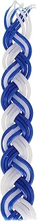 SHALHEVET LIGHT100% Kosher Havdalah Candle – Blue & White Twist – Premium Shabbat Candle for Jewish Traditions