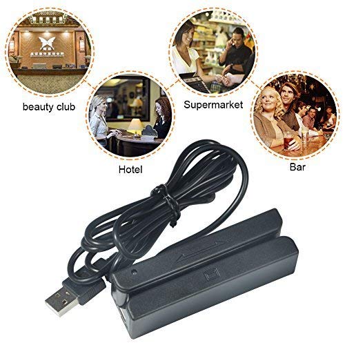 Usb Mini Magnetic Credit Card Reader 3 Tracks Bidirection Swipe Magnetic Stripe Card Reader Mini Mag Hi-Co Swiper With Usb Keyborad Emulation Output #TOP5