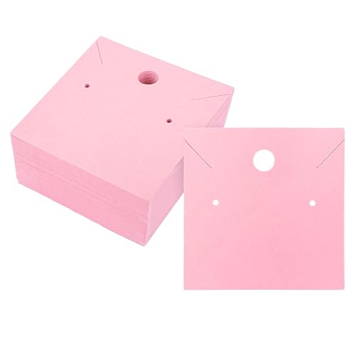 joycraft 100Pcs Earring Display Cards – 2.36In Square Necklace Display