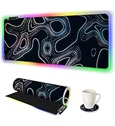 ARTSO RGB Gaming Mouse Pad, Large Extended Soft Led Mouse Pad with 14 Lighting Modes 2 Brightness...