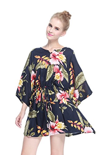 Image of Family Matching Hawaiian Clothes, Black Rafelsia