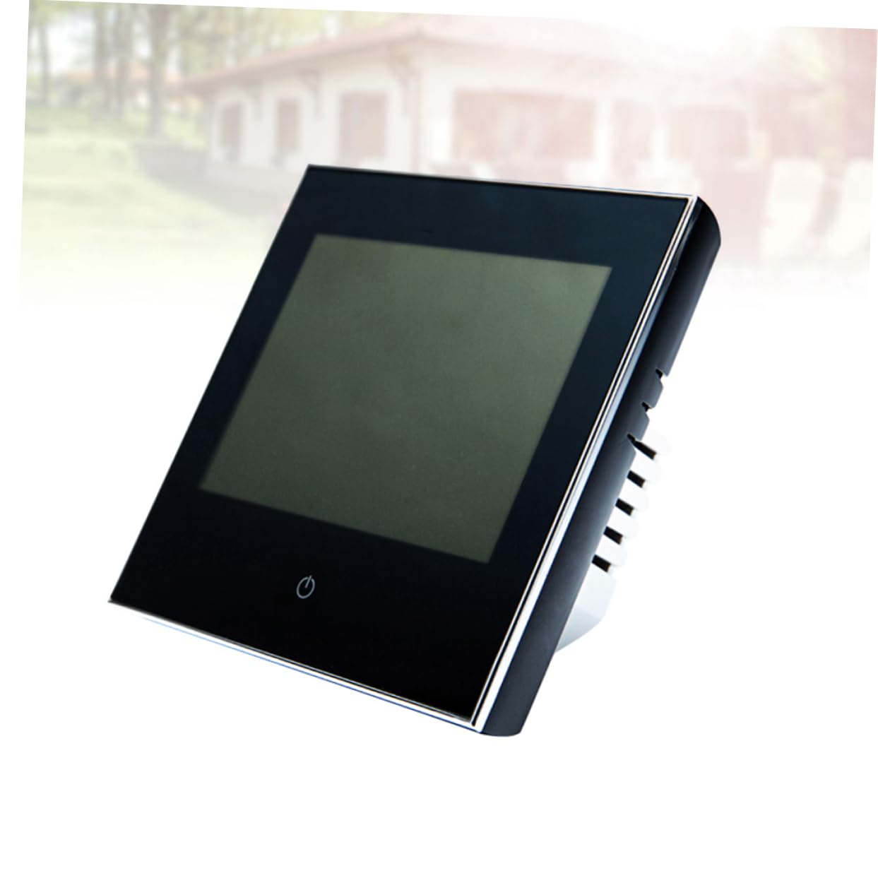 LIFKOME 1 pezzo Termostato Digitale Programmabile per Caldaia Gas Precisione Riscaldamento con Pulsanti Touch Programmazione Settimanale Nero e