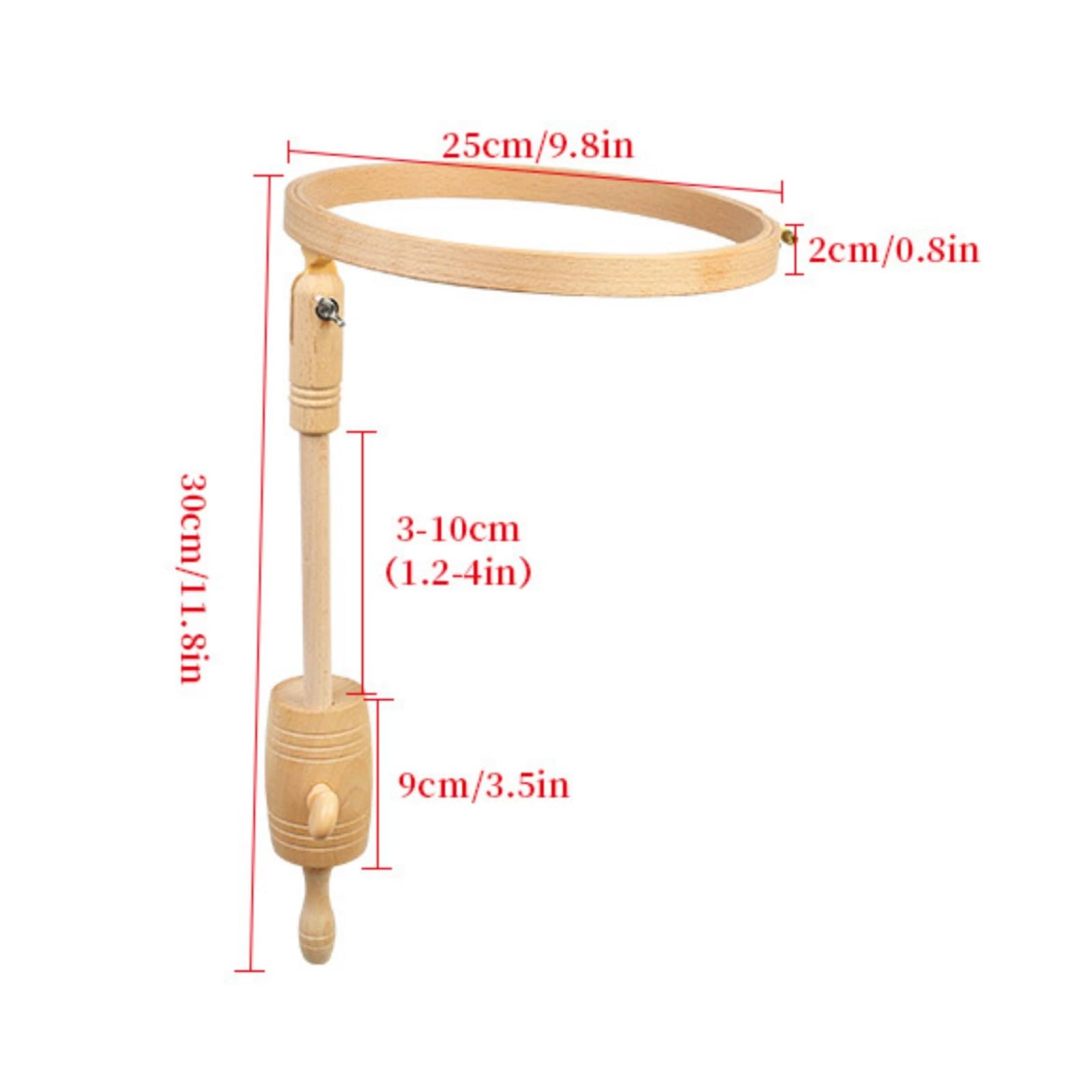 Gralara Bordado con Pinza Ajustable Manualidas para Costura