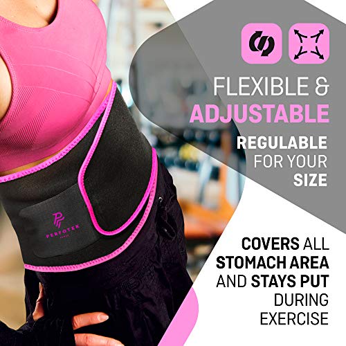 Perfotek-Waist-Trimmer-Belt-for-Women-Waist-Trainer-Sauna-Belt-Tummy-Toner-Low-Back-and-Lumbar-Support-with-Sauna-Suit-Effect