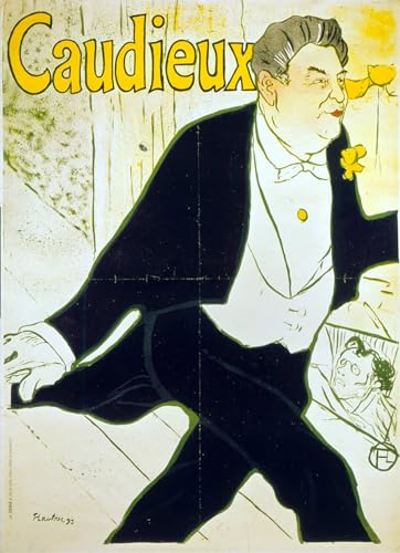 Imprime sur toile Henri De Toulouse Lautrec affiche decorative de bureau format 60x90cm