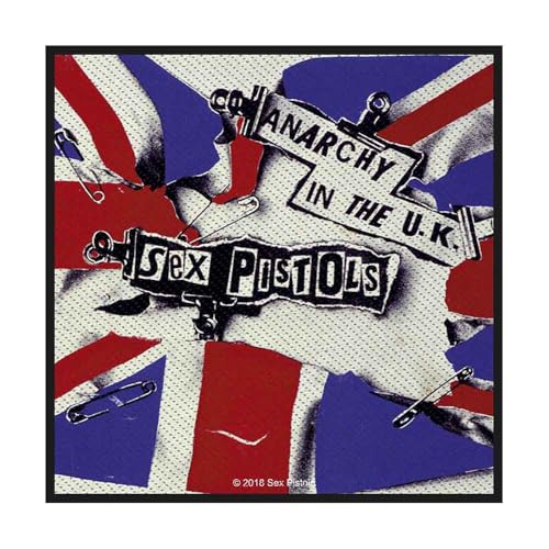 The Sex Pistols Patch Anarchy in the UK Band Logo Official Sew On Accessory Size