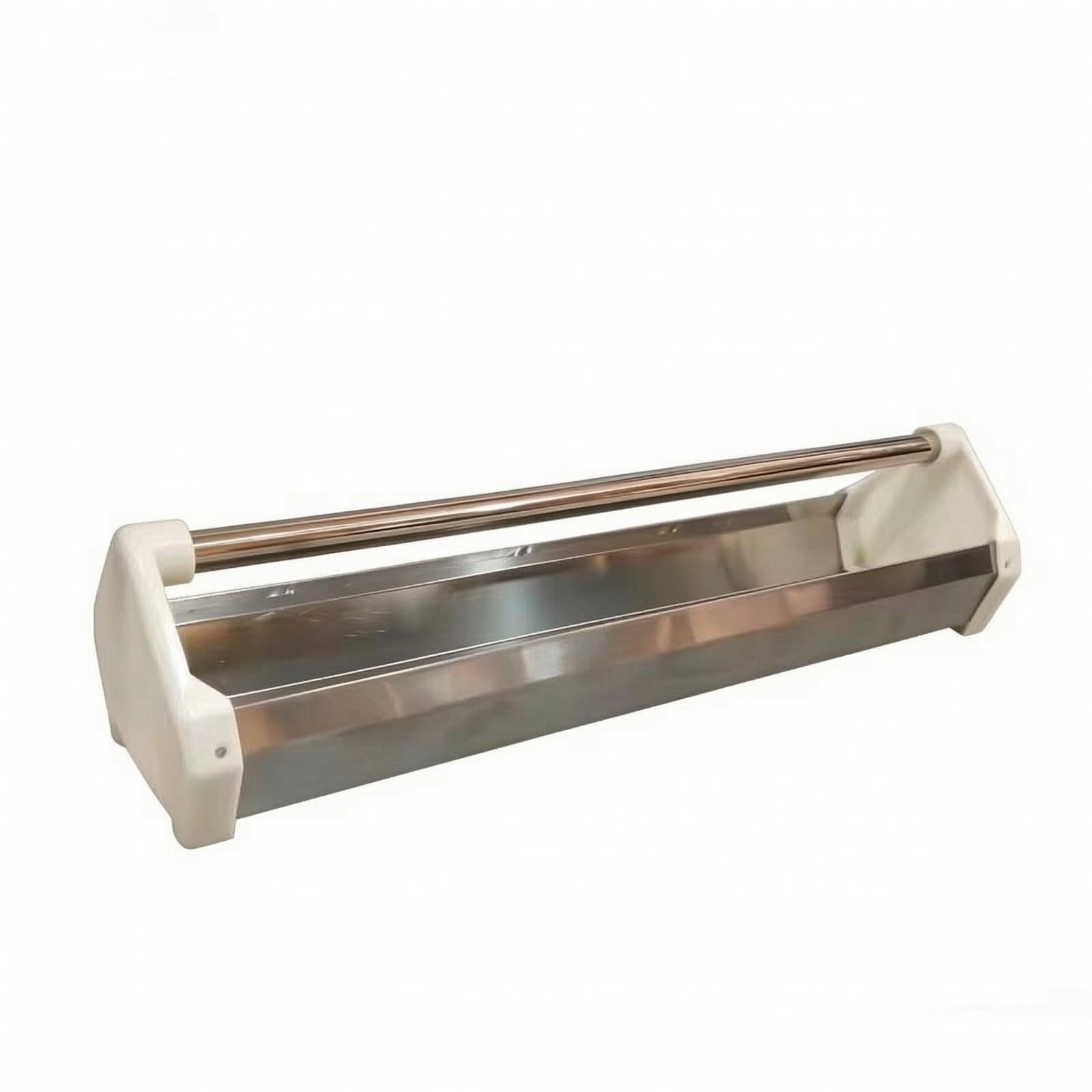 Mangiatoia con Canale in Acciaio Inox Resistente Trogolo con Asta di Protezione D'acciaio Facile da Pulire per Manutenzione Regolare Degli Uccelli, 100CM, Stile A