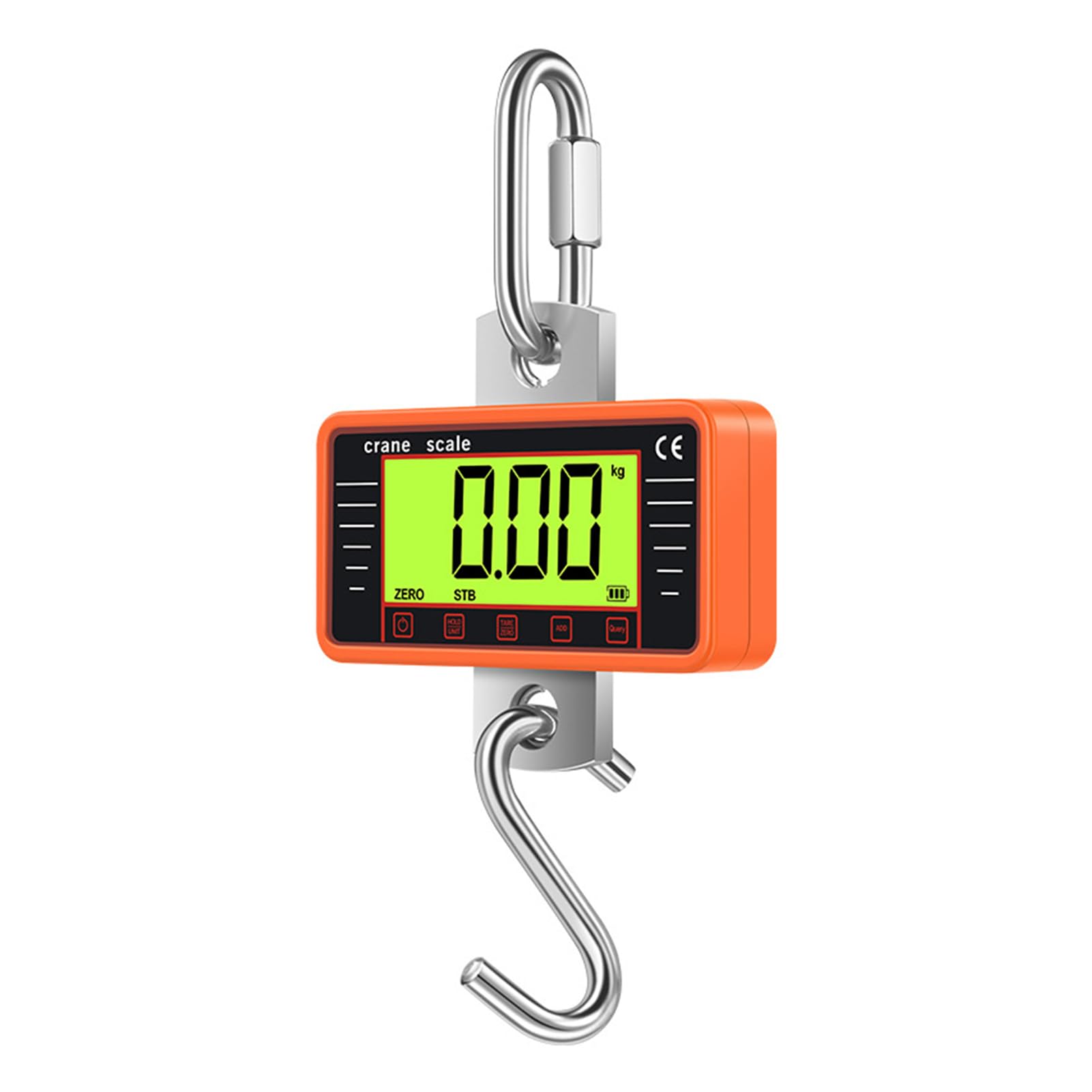 Fafeicy Balance de Grue 500 Kg Balance Numérique Suspendue 1100 Lb avec Rétroéclairage LCD 4" Mise Hors Tension Automatique pour L'industrie de la Construction, la Pêche, les Voyages (500KG- Anglais