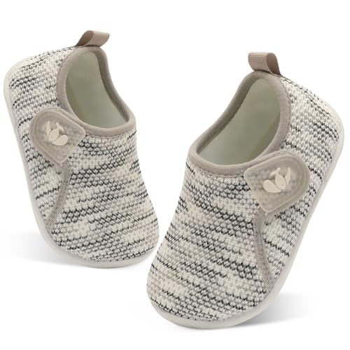 Image of FEETCITY Toddler Walking Shoes Slip On Toddler Shoes Boys Girls Kids Sports Sneakers Casual School Shoes Barefoot Shoes