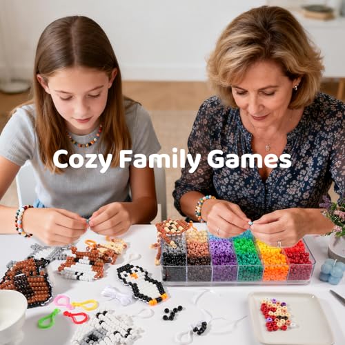 Image of 2600+pcs Pony Beads Kit, Plastic Multicolor Pony Bead Bulk with Elastic String 18 Color Rainbow Bead Pets DIY Crafts Jewelry Making Kit for Bracelets Bag Charm Necklaces Key Chains