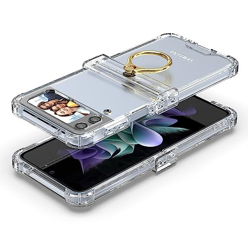 Eviter les chutes du Samsung Galaxy Z Flip4 avec cette coque transparente a anneau