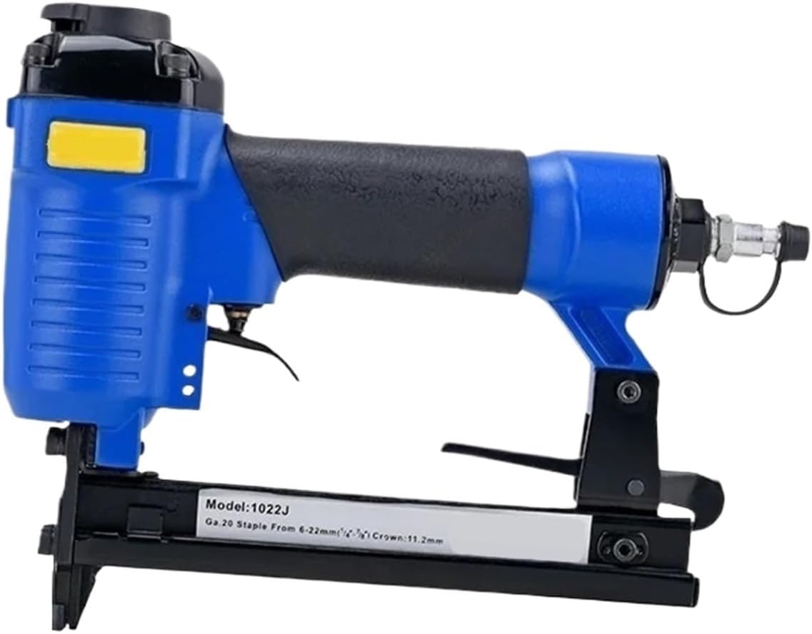 Professional Pneumatic Upholstery Stapler 1022J Pneumatic Nail Gun Wide Crown Stapler Heavy Duty Use for Furniture Decoration