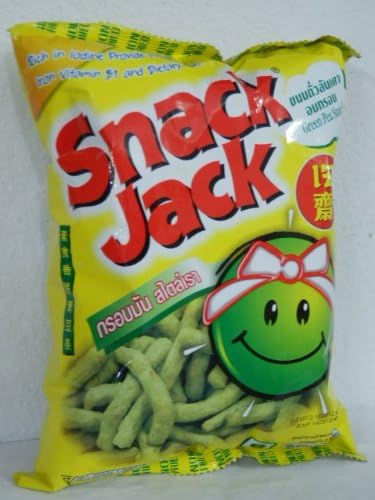 Thai Snack Snack Jack Green Pea Snack Original Flavor 70g. Pack 4