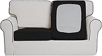 Vista 319 de Easy-Going Fundas Elásticas de 3 Piezas para Cojines de Sofá para Sofá Seccional Izquierdo/Derecho en Forma de L Chaise Lounge Funda de Asiento