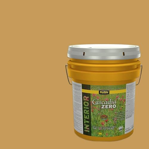 Vista 145 de Rodda Paint CASCADIA ZERO - Pintura e imprimación semibrillante para interiores en uno, cuarto de galón, rodaja de limón Lemon Slice