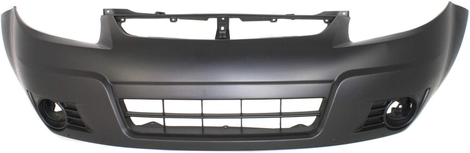 Evan-Fischer Front Bumper Cover Compatible with 2007-2012 Suzuki SX4 Primed (10-12 with Cover Extension) Hatchback