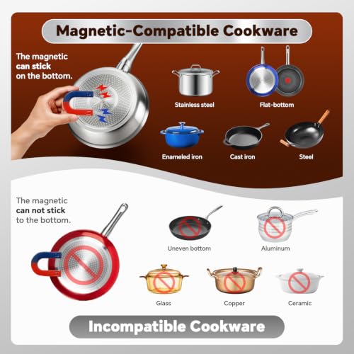 Image of 3500W Commercial Induction Cooktop with Sensor Touch LCD