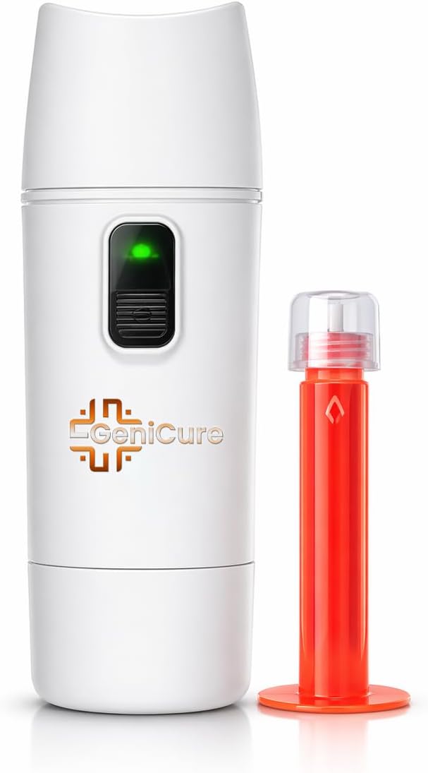 ViruLite GeniCure Genital Herpes Device Kit for Intimate Skin Care - Infrared Light Therapy Device with Samaritan Lesion Sealant - Handheld Light Therapy Wand for Advanced Outbreak Care