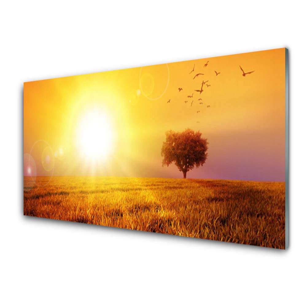 Impression sur Verre Trempé 100x50cm Tableau Mural Paysage Tulup Moderne