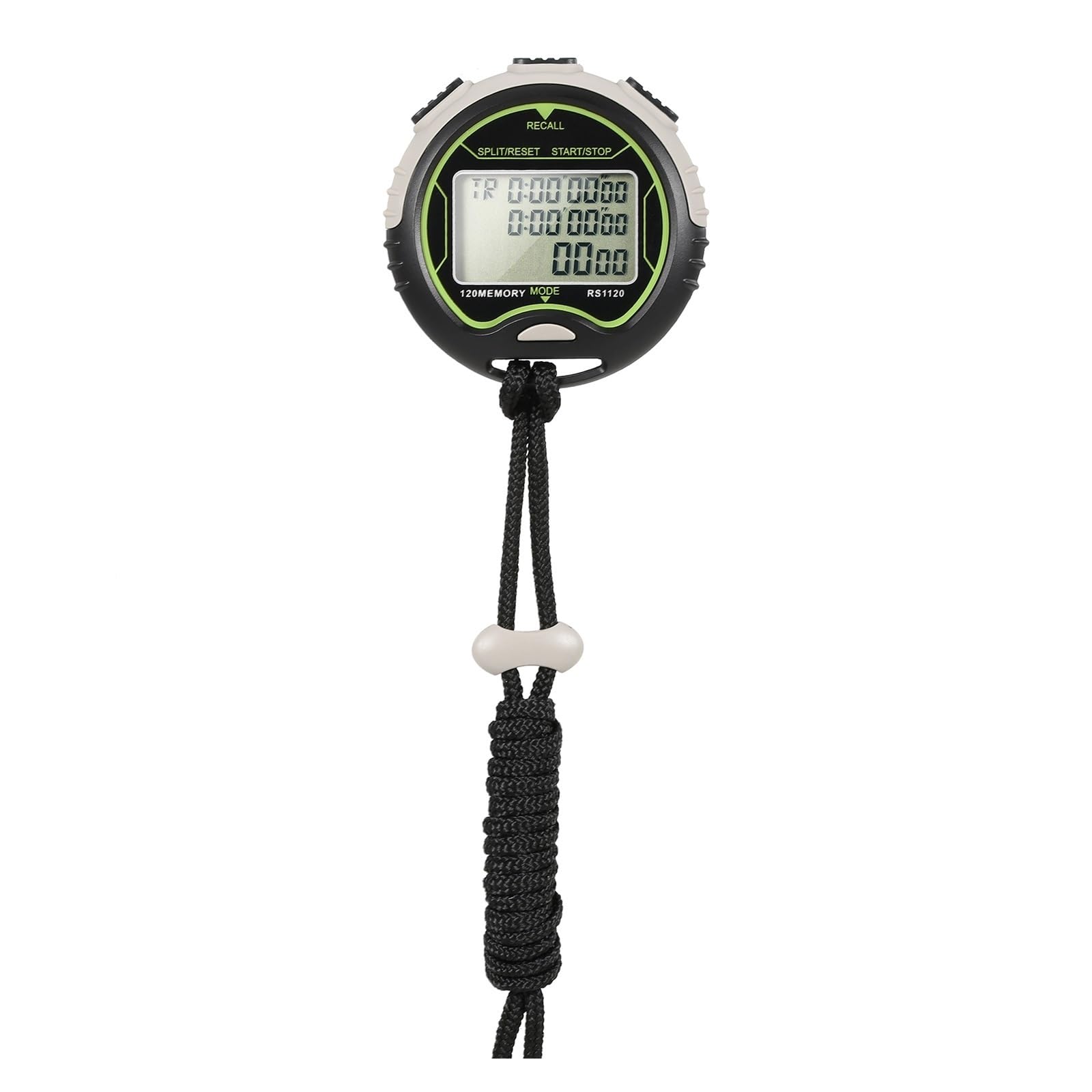 Digital Stopwatch Timer Waterproof Handheld LCD Sports Counter With Strap For Training Precision Timing(Type 120)