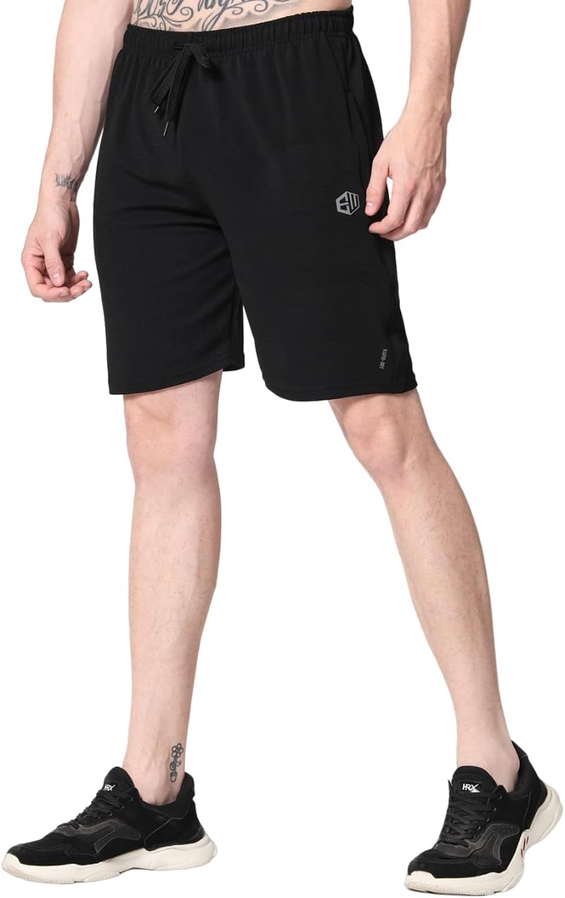 ENDEAVOUR WEAR Men's Outdoor Quick Dry Lightweight Sports Shorts Zipper Pockets