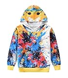 Photo Gallery himksre felpa con cappuccio for bambini, stampa 3d, manica lunga, pullover, felpa con cappuccio gialla, fulmine e tuono, con tasca, 3-4 anni(colorful painting,120) Photo Gallery himksre felpa con cappuccio for bambini, stampa 3d, manica lunga, pullover, felpa con cappuccio gialla, fulmine e tuono, con tasca, 3-4 anni(colorful painting,120)