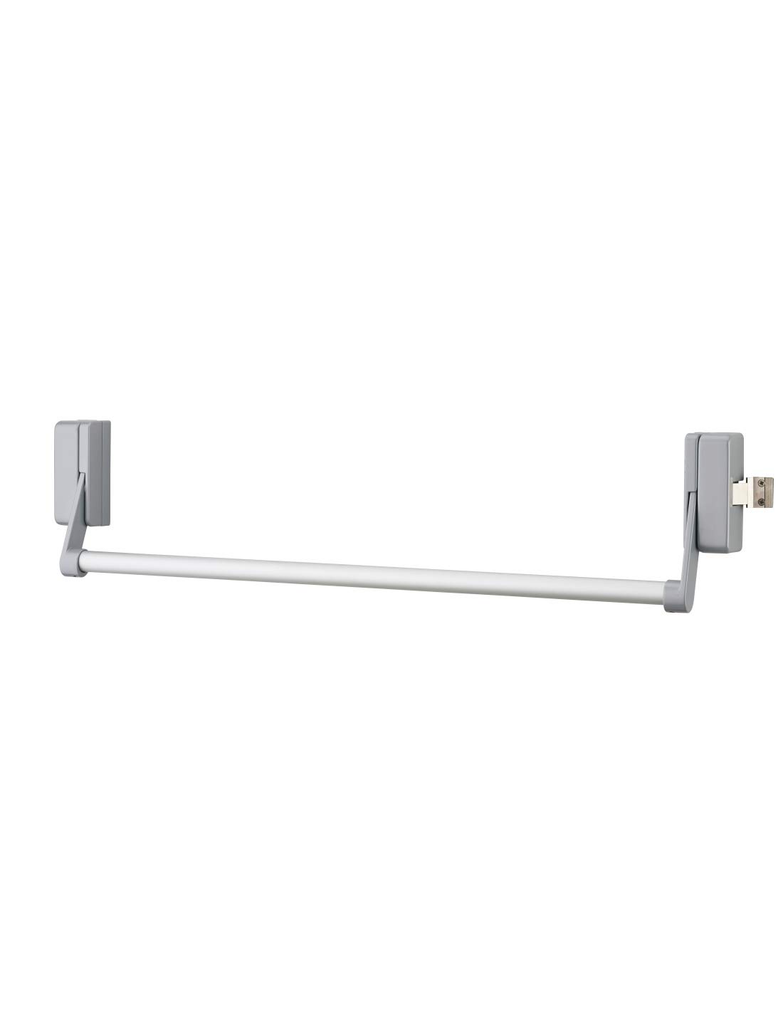 THIRARD - Serrure Anti-​Panique D-​Cross pour Porte d'Entrée - 1 Pt Latéral Réversible - Structure Conforme Norme Européenne CE NF EN1125 - Barre Aluminium 1150 mm Max - Gris