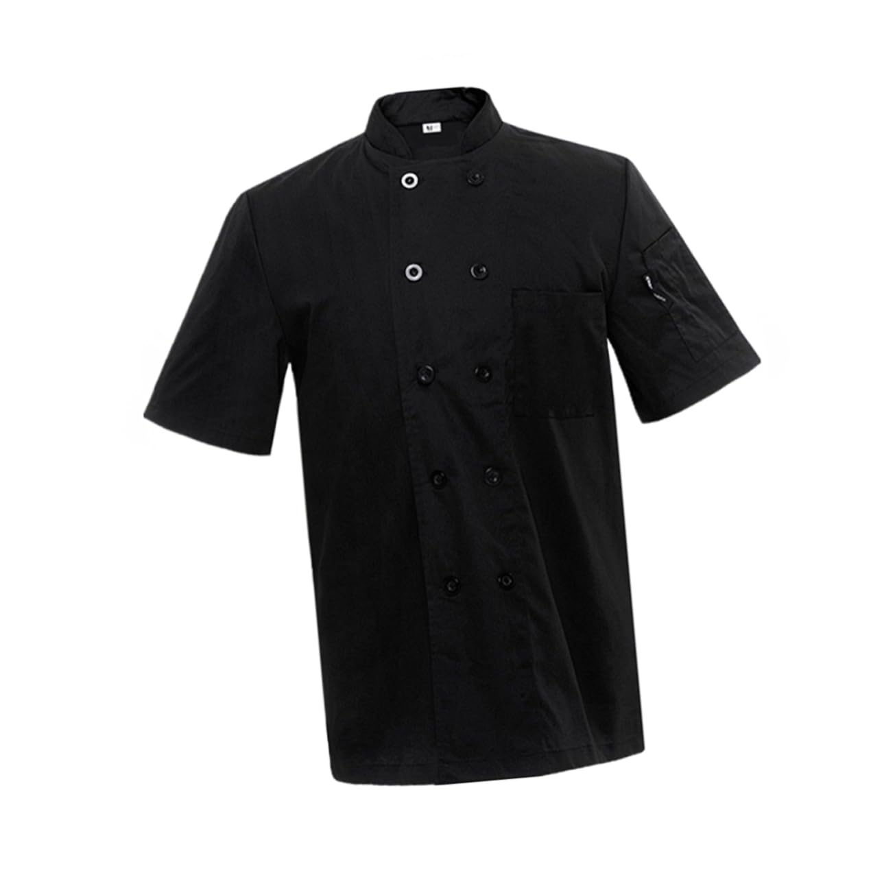 Ipetboom Chef Apparel Short Sleeve Chef Jacket m Size Casual Loose in Grey Split Pockets