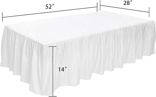 Miniatura 5 de 100% algodón egipcio, cuna de guardería infantil (28 x 52 x 14 pulgadas), falda de cuna de 800 hilos, falda de cuna con volantes para bebés, niños o