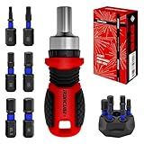 IRONCUBE Magnetic Hex Screwdriver Set: 6 in 1 Multi Bit...